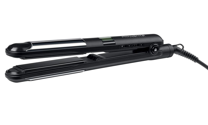 Image 2: Lisseur 2-en-1 à plaques en céramique de Rowenta