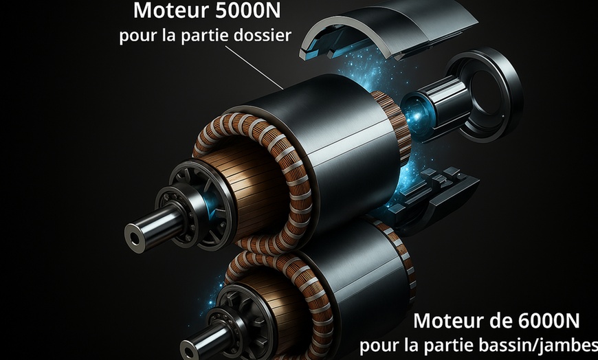 Image 6: Sommier électrique de relaxation Orthoflex à plots