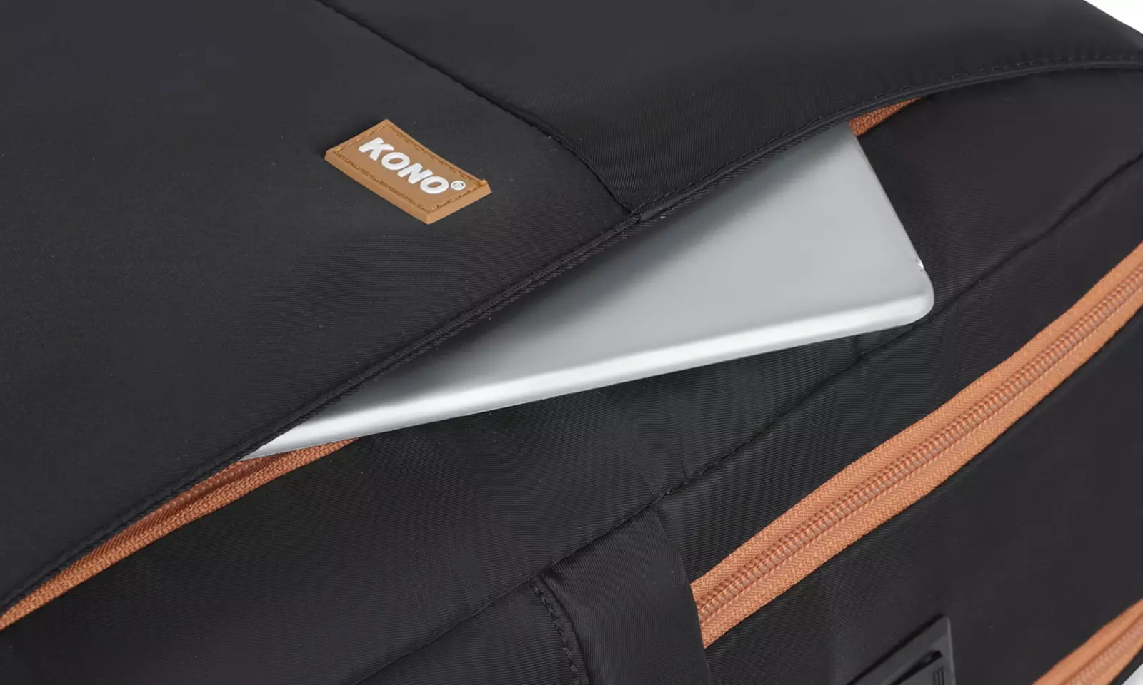 KONO Laptop-Rucksack mit USB-Ladefunktion