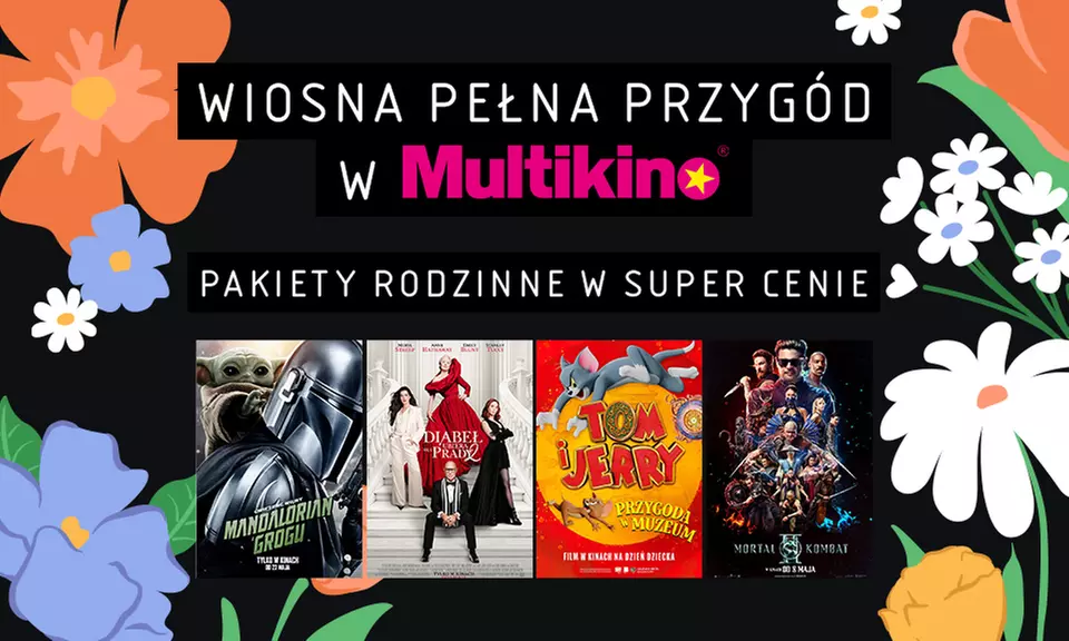 Magia kina w wiosennym wydaniu! Pakiety biletów na dowolne filmy