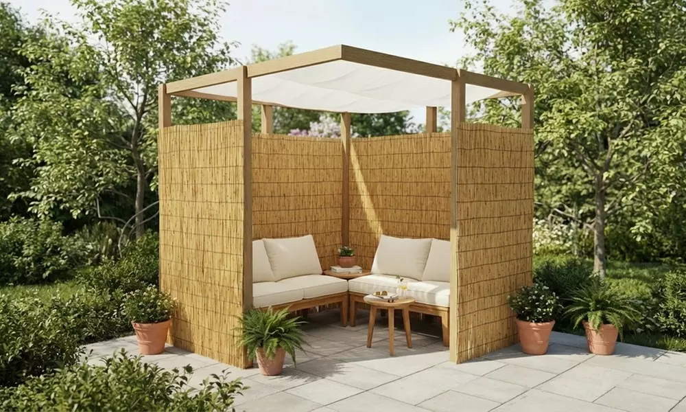 Arella in bamboo naturale frangivista