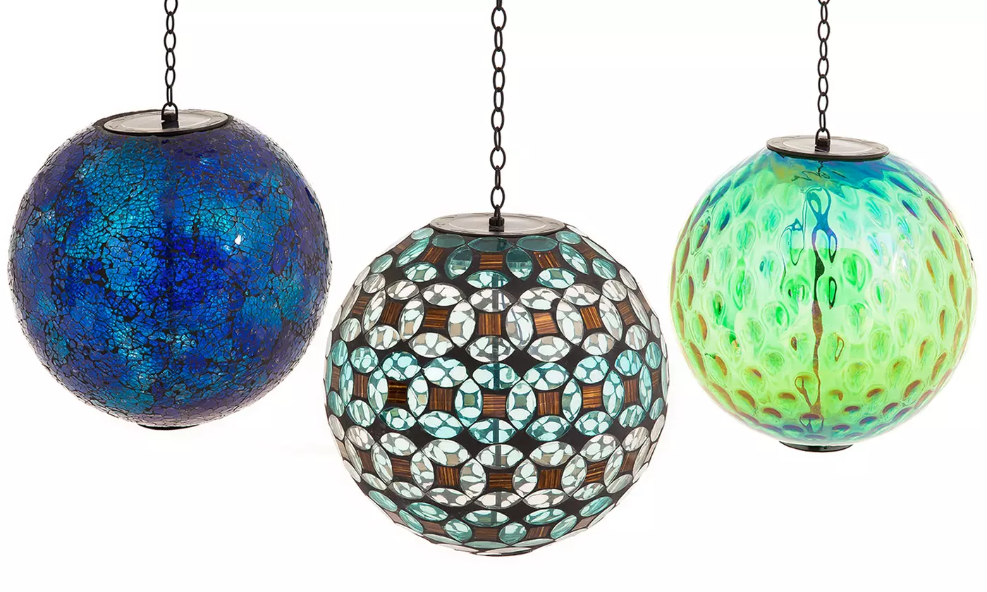 Solar Hanging Gazing Ball - Primary Image