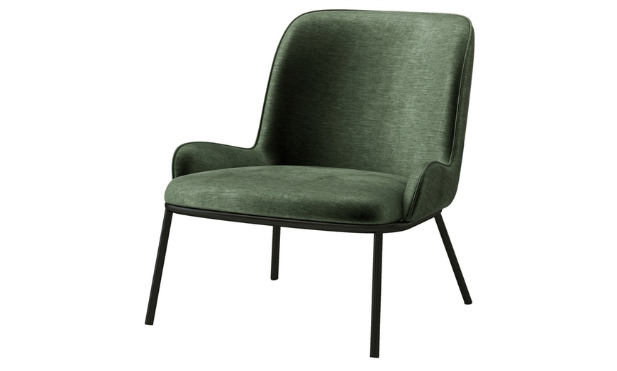Image 7: Fauteuil vintage "Edvin" en tissu de Doosense