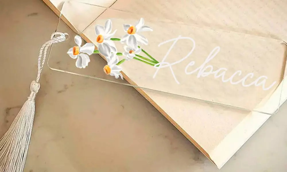 One or Two Custom Photo Acrylic Bookmarks