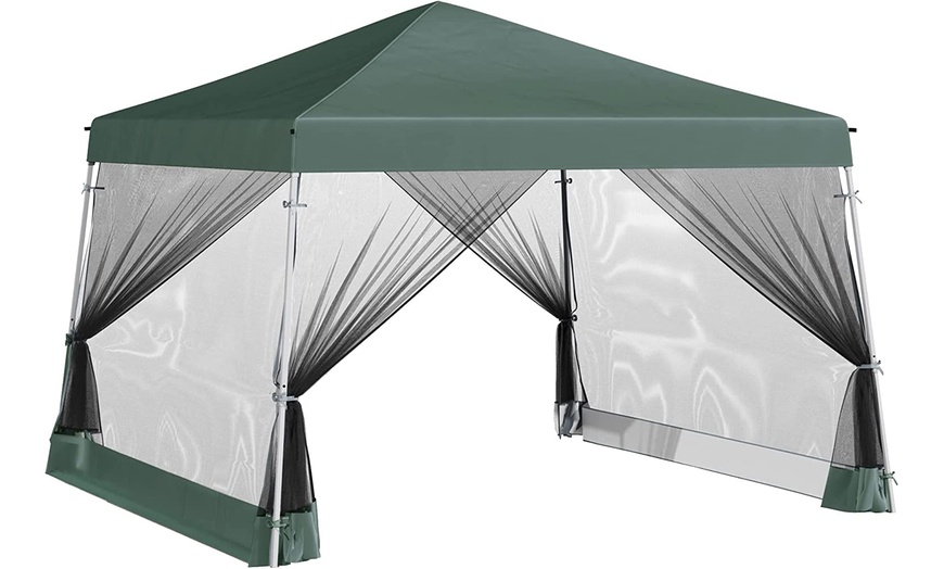 Image 22: Outsunny Outdoor Adjustable Pop-Up Gazebo Canopy 