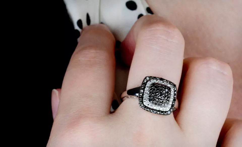 Black- and White-Diamond Jewelry (Up to 76% Off). Six Options Available. Free Shipping. - Second Medium