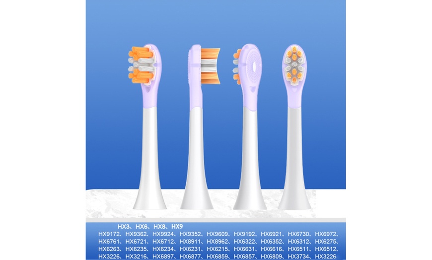 Image 3: 4Pcs Toothbrush Heads for Philips