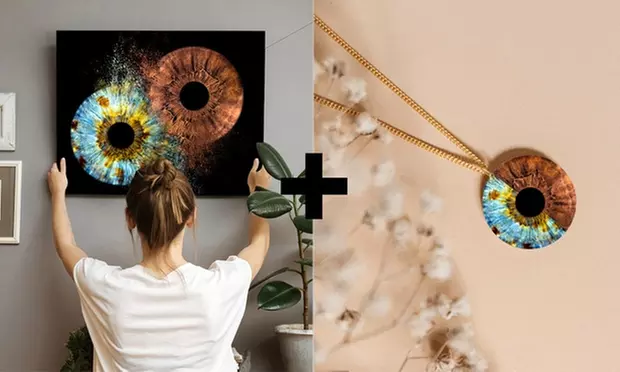 Custom Iris Photo Art For Couples, Families or Pets