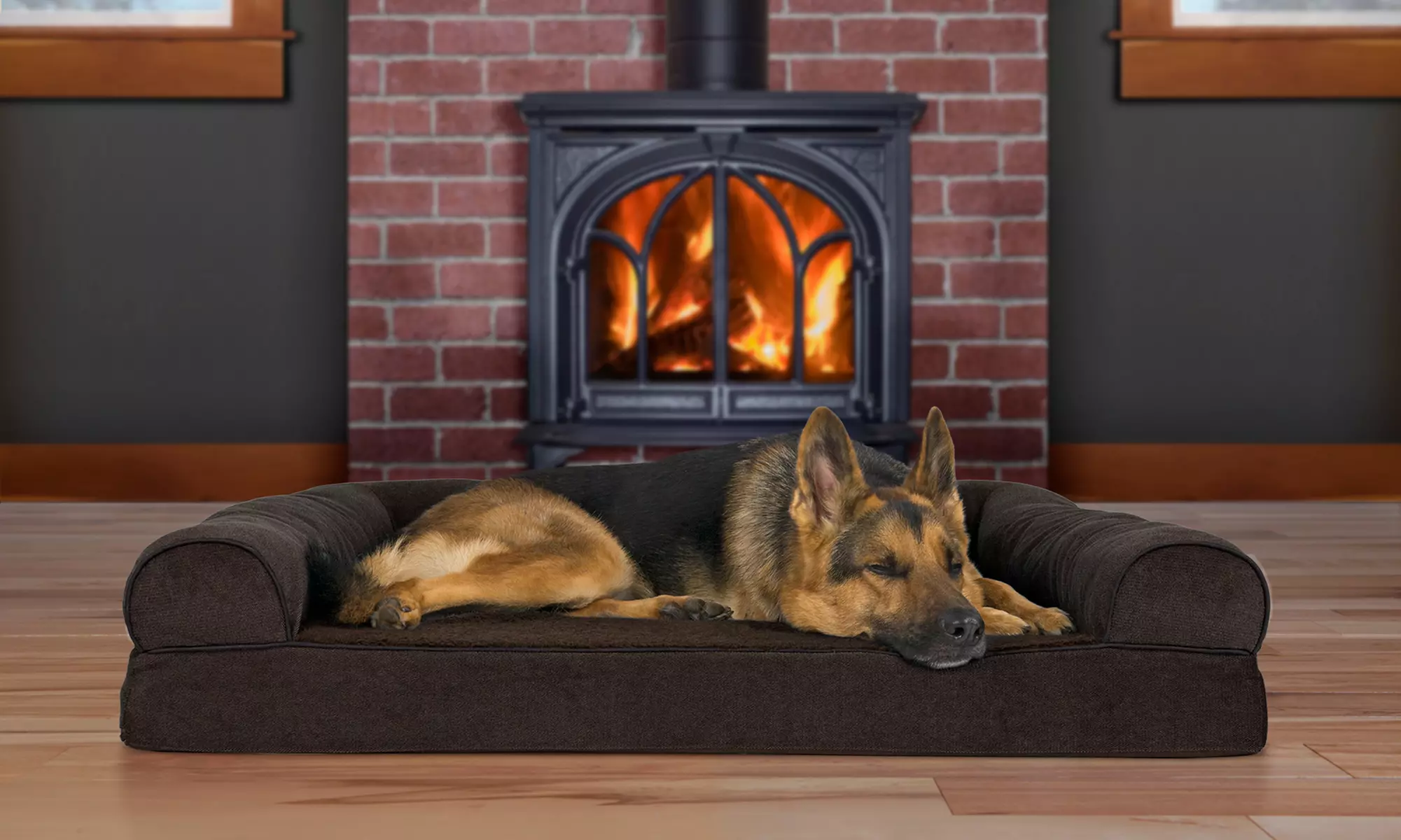 FurHaven Deluxe Orthopedic Sofa Pet and Dog Bed - Primary Image