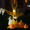 Image 8: HomCom Halloween Inflatable Tree with LED Lights