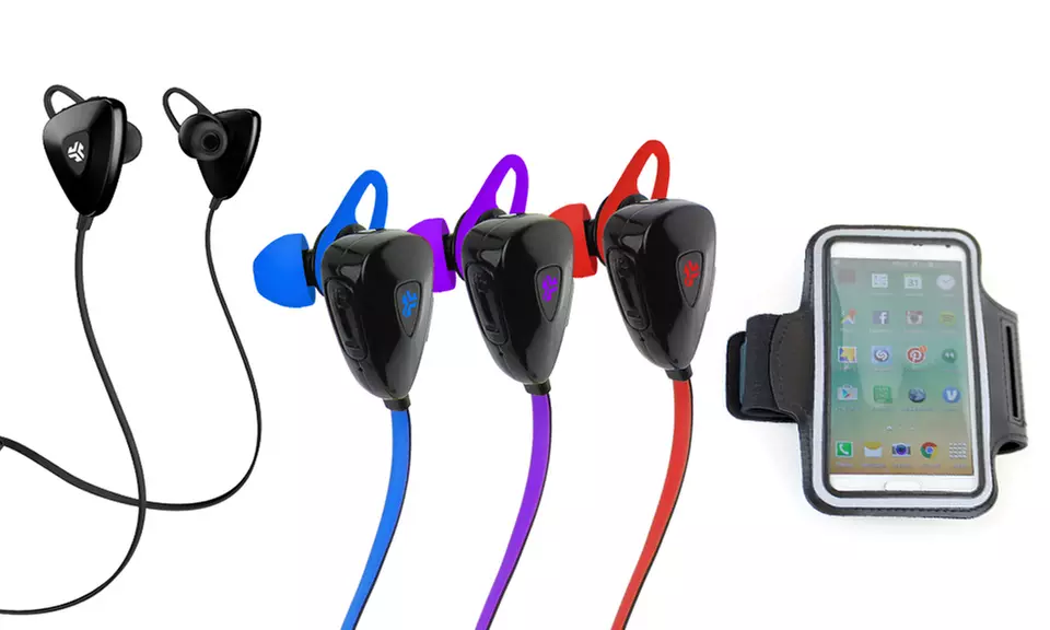JLab Water-Resistant Sport Bluetooth Earbuds and Armband | Groupon Exclusive - Primary Image