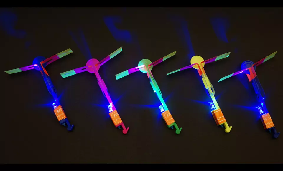 5-Pack of LED Helicopter Shooters. Free Returns. - Primary Image