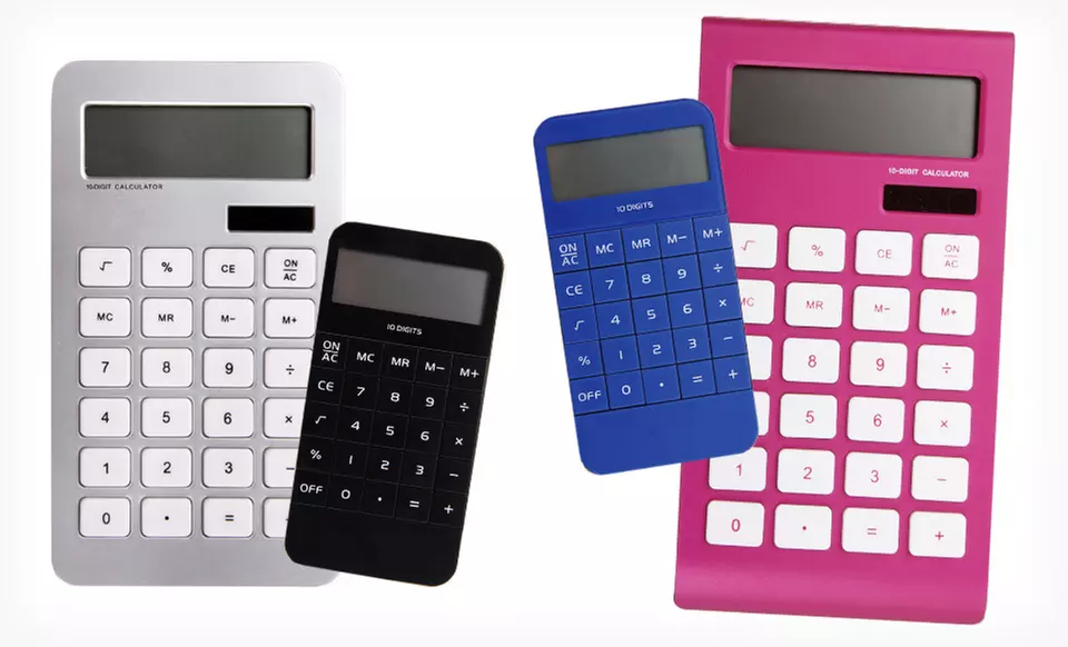 $6.99 for a Two-Pack of ThinkTank Technology Digital Calculators ($11.99 List Price). Two Options Available. - Primary Image