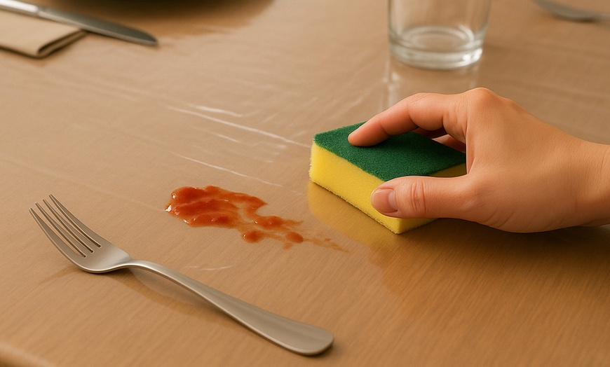 Image 5: Tovaglia antimacchia trasparente