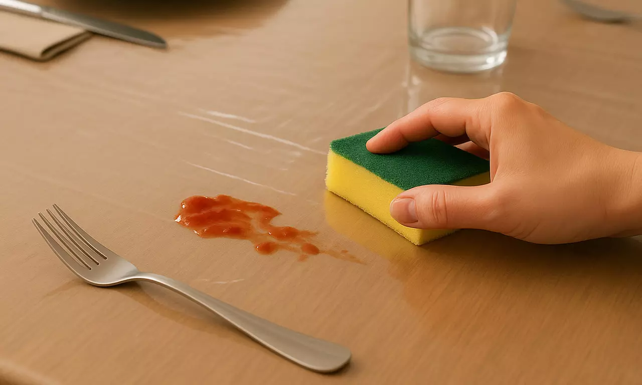 Tovaglia antimacchia trasparente