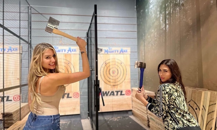 Image 4:  Axe Throwing for 2, 4 or 6 People for 1 Hour Valid Any Day