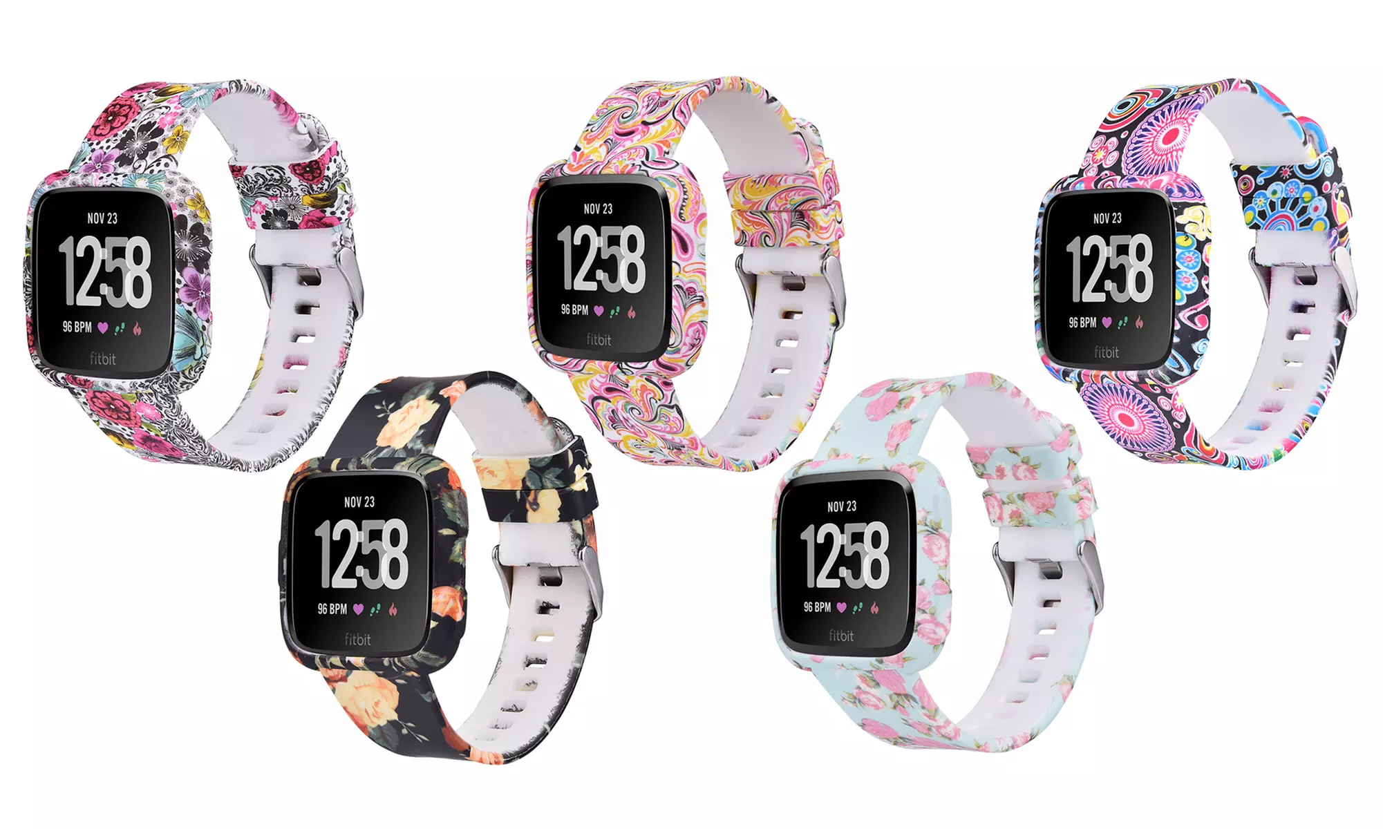 Printed Silicone Replacement Band for Fitbit Versa - Primary Image