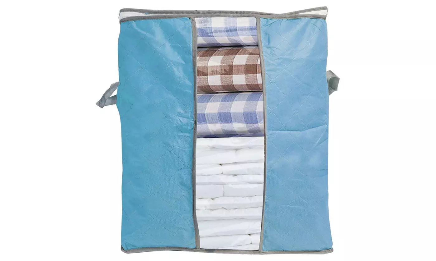 Foldable Storage Bag Clothes Blanket Quilt Closet Sweater Organizer Boxes Bags