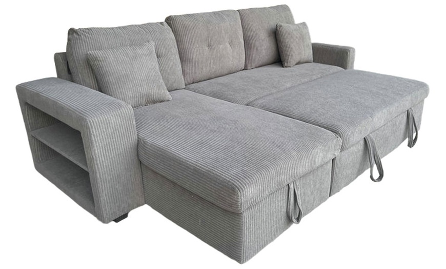 Image 5: Canapé d'angle convertible Kocoon "San Diego" 4 places avec coffre
