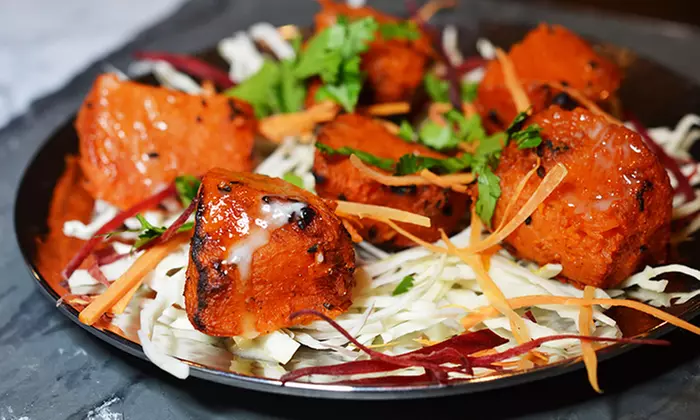 Indian Lunch Buffet with Lassis or Sodas for Two or Four or Dinner for Two with Wine at Raasa (Up to 51% Off)  - Primary Image