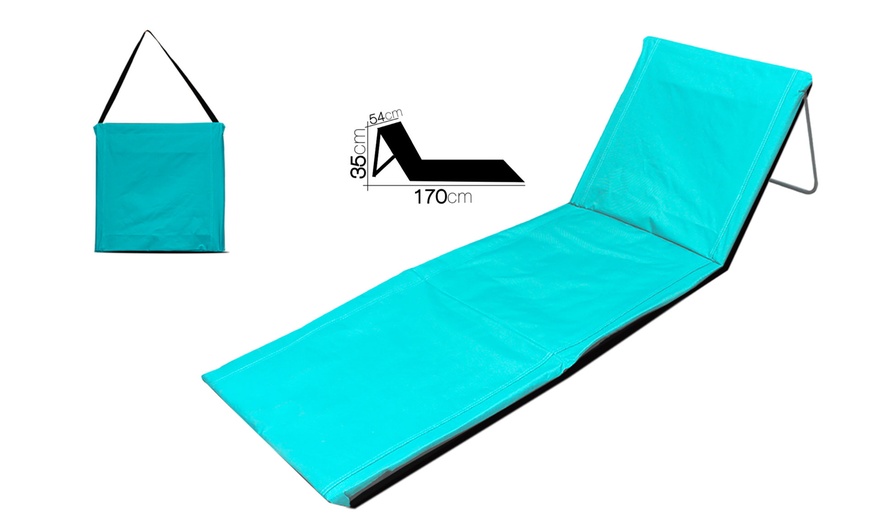 Image 6: Outdoor-Faltmatratze mit verstellbarer Rückenlehne