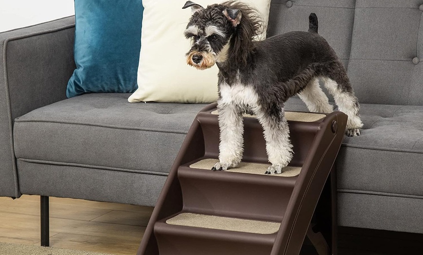 Image 5: PawHut Foldable Pet Stairs