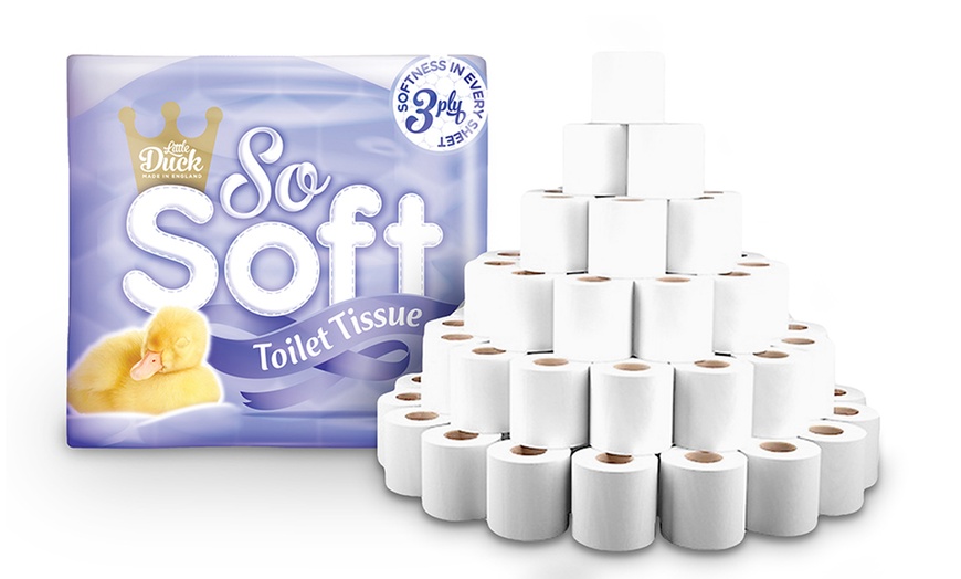 Image 1: 45 Little Duck White Toilet Rolls