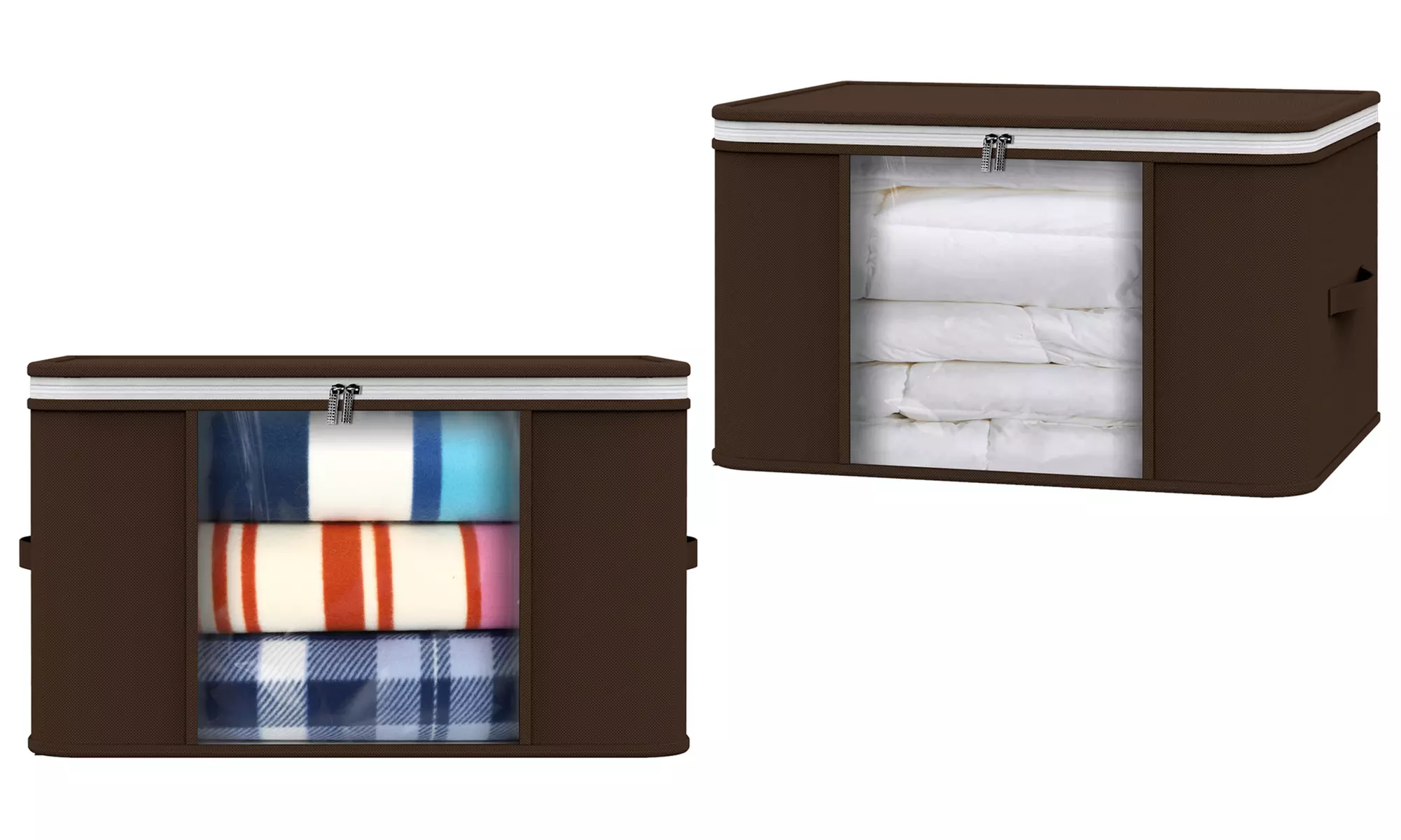 Vinsani Pack of Two Zipped Storage Bags