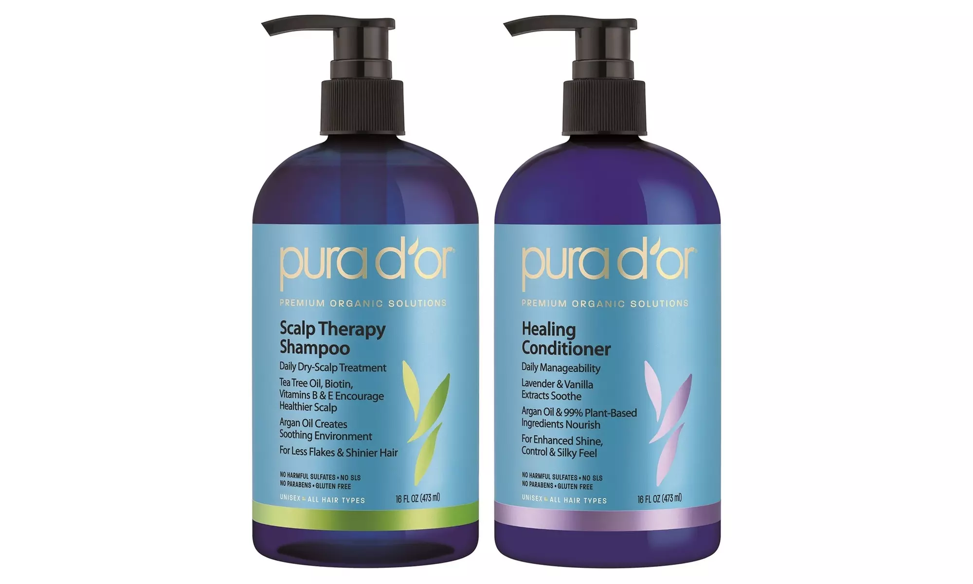 Pura D'or Scalp and Dandruff Therapy Shampoo and Conditioner Set - Primary Image