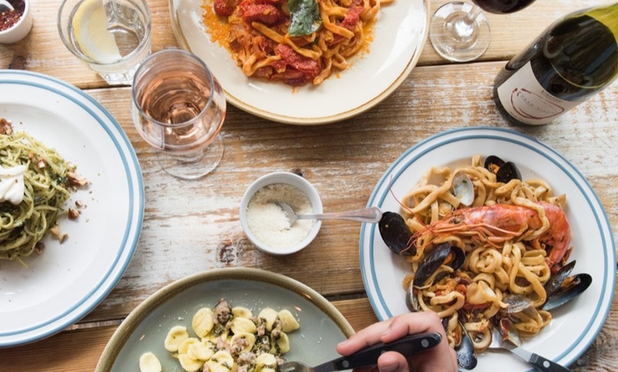 Image 7: Choice of Any Pizza or Pasta For Two or Four with Optional Glass of Wine at Amore Limoncello (Up to 47%Off)