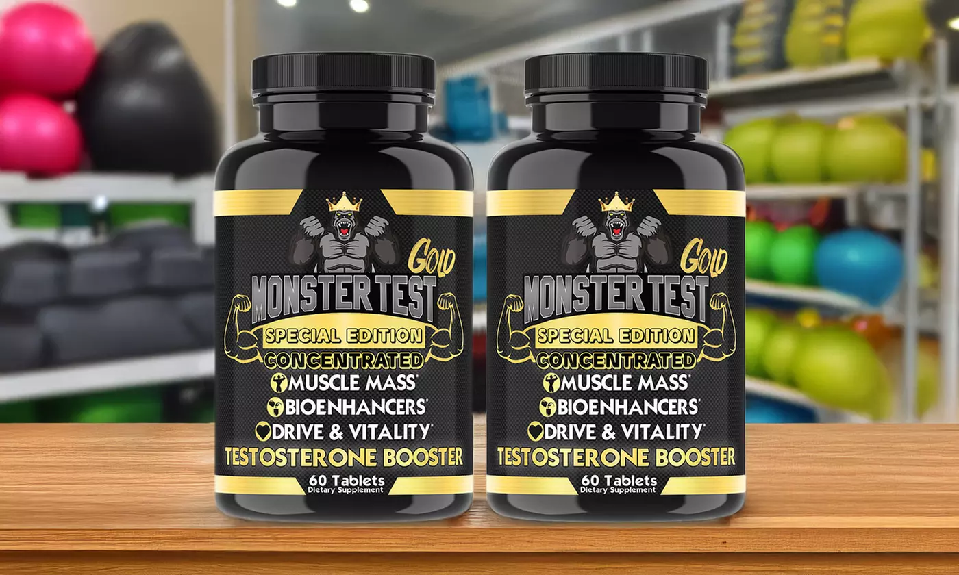 Monster Test Men's Testosterone Booster, Full Collection of 2-Packs
