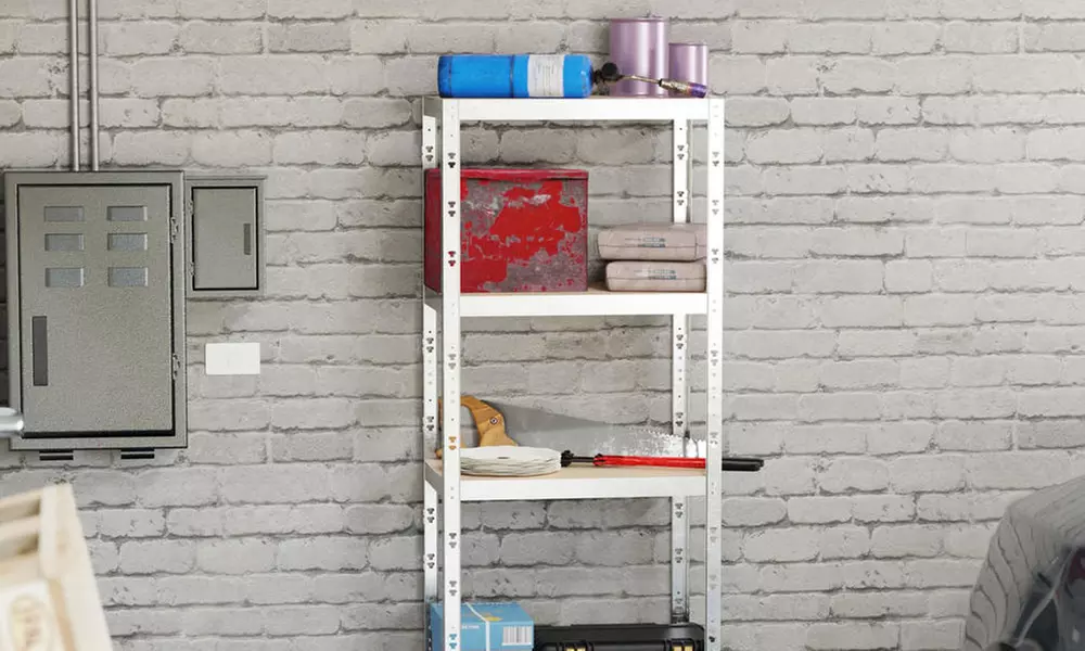 Étagère de rangement polyvalente en métal pour charges lourdes