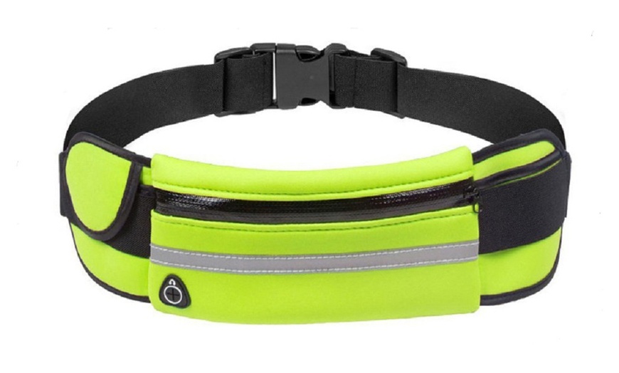 Image 14: Running Bum Bag Fanny Pack Travel Waist Money Belt Zip Hiking Pouch Wallet