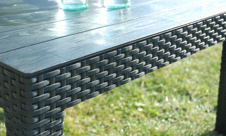 Image 6: Foldable Plastic Table and Chair Set Collection
