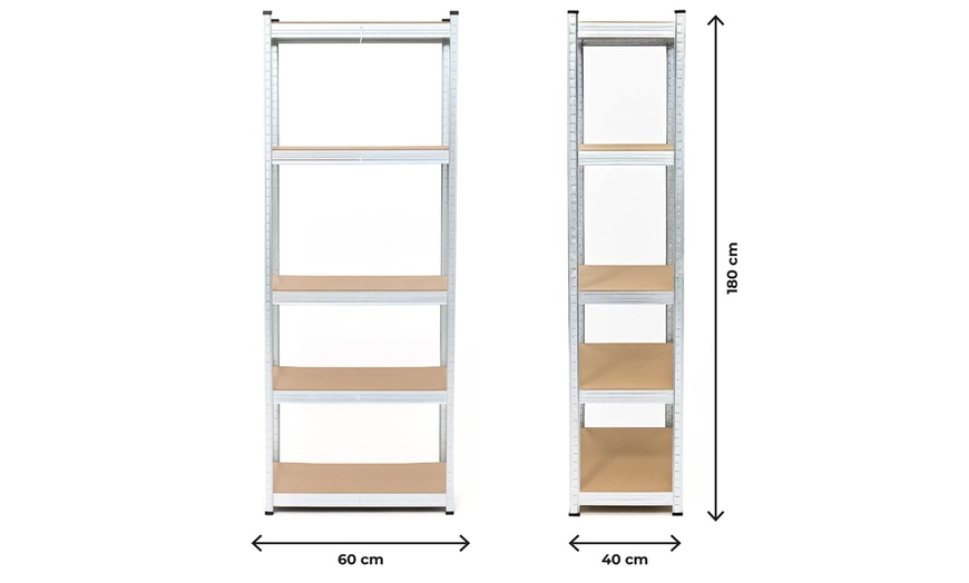 Image 10: Set di 2 scaffali in metallo