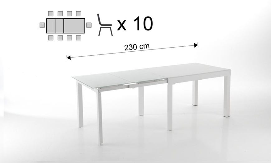 Image 18: Uitschuifbare eetkamertafel 'Long' van Tomasucci