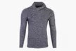 Men's Pullover with Wide Collar or Cardigan with Zipper - Image 3