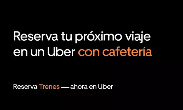 Descuento de 8 € para la compra de tu próximo billete de tren en Uber