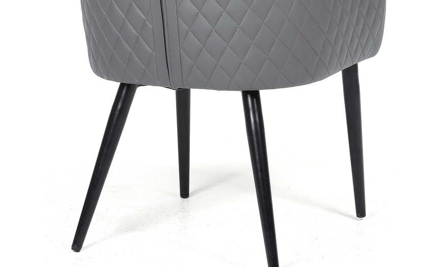 Image 16: Upholstered Dining Chairs Set