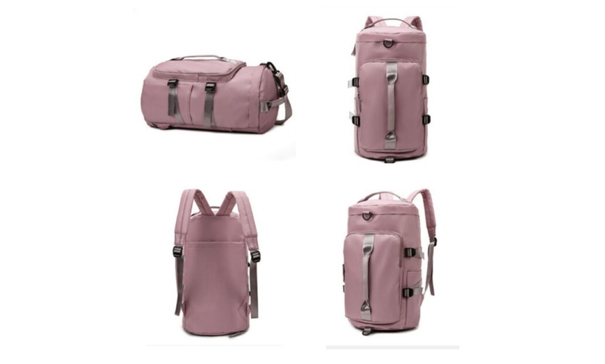 Image 9: 29-Inch Double Strap Large Capacity Gym Travel Bag 