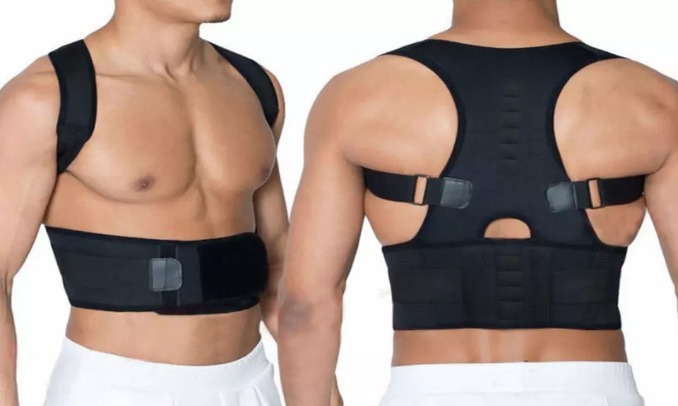 Magnetische Rückenunterstützung mit 6 Bio-Magneten und verschiedenen Gurten - Primary Image