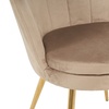 Image 37: Fluwelen schelp fauteuil