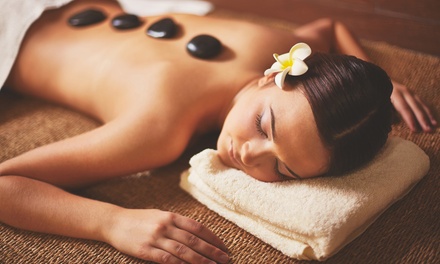 60 min Single Hot Stones Massage + CBD Oil - Columbus Spa