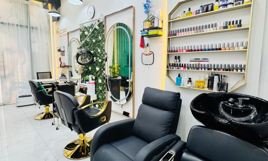 Image 2: Facial + Eyebrows & Upper Lip Threading or Classic Manicure & Pedicure