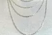 Italian 925 Sterling Silver 2MM Paperclip Chain Necklace Sizes 16"-24" - Second Medium