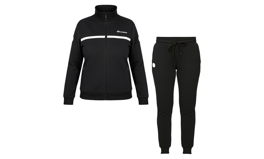 Image 4: Tuta donna Superga in cotone felpato