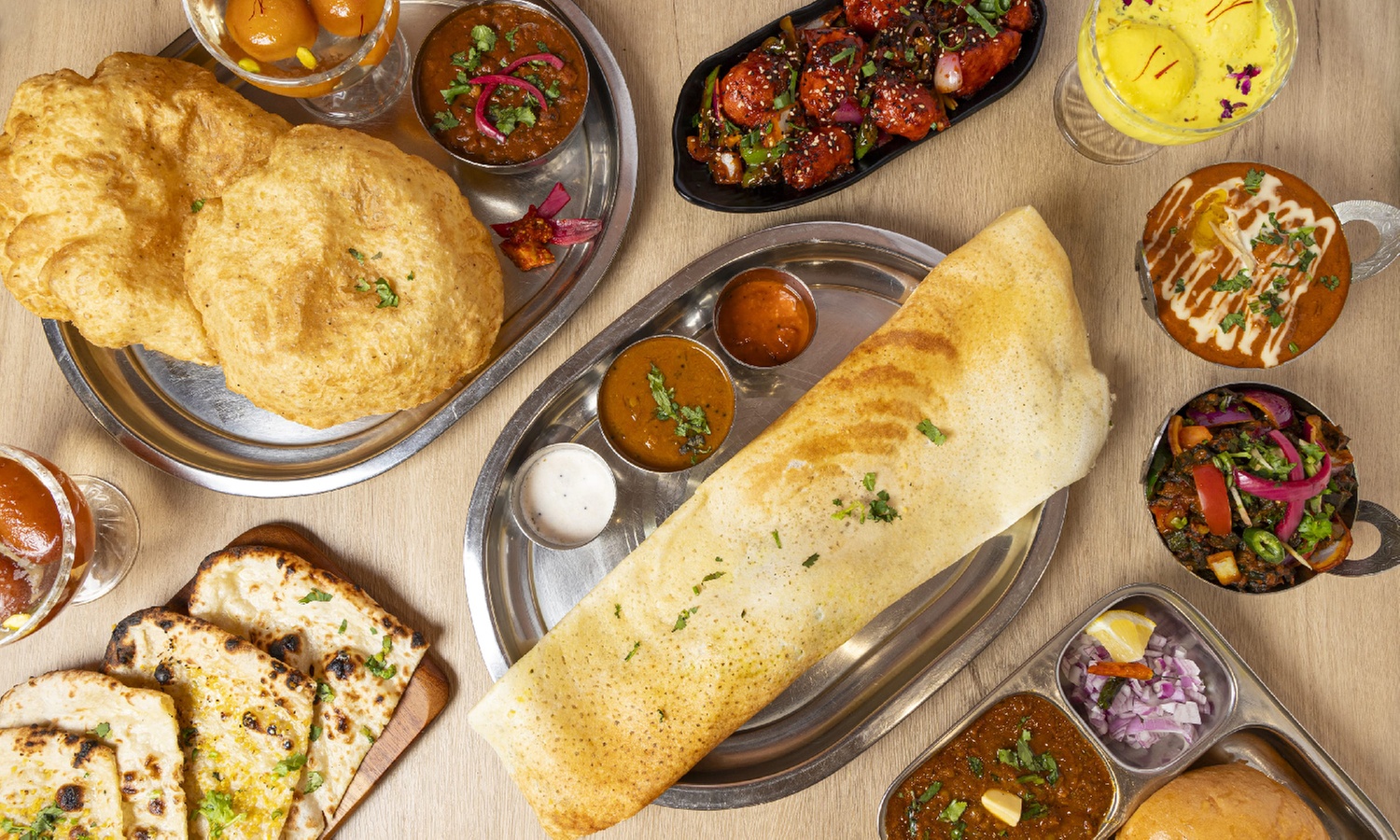 3-Course Indian Lunch experience with Soft Drink Each for Up to Six