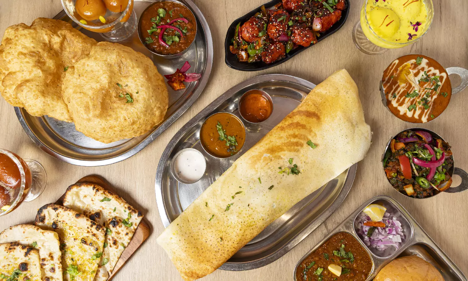 3-Course Indian Lunch experience with Soft Drink Each for Up to Six
