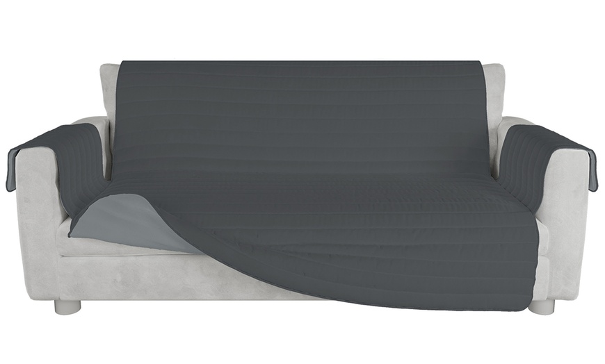 Image 6: Dubbelzijdige tweekleurige “Trendy” bankhoes