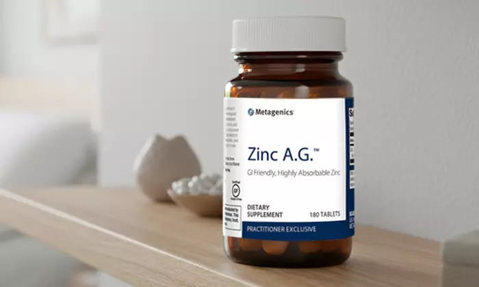 Metagenics Zinc A.G 180ct - Supports Immune Function, Bone Health, Non-GMO